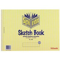 spirax 534 sketch book spiral bound 40 page a4