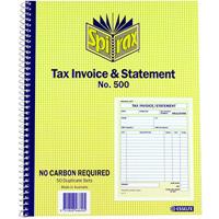 spirax 500 tax invoice and statement book quarto 250 x 200mm
