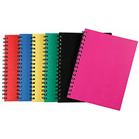 spirax 510 notebook spiral bound side open 200 page a6 assorted