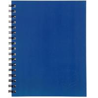 spirax 511 notebook 7mm ruled hard cover spiral bound 200 page 225 x 175mm blue