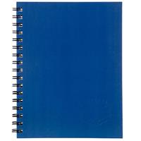 spirax 512 notebook 7mm ruled hard cover spiral bound a4 200 page blue