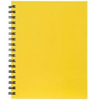 spirax 512 notebook 7mm ruled hard cover spiral bound a4 200 page yellow