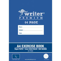writer premium exercise book ruled 12mm 70gsm 64 page a4 giraffe