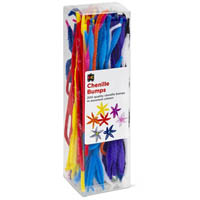 educational colours chenille bumps 300mm assorted pack 200