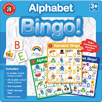 learning can be fun bingo cards alphabet