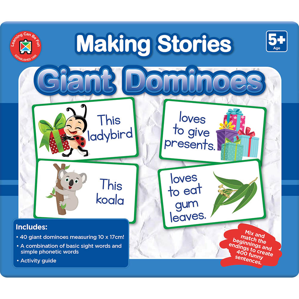 Image for LEARNING CAN BE FUN MAKING STORIES GIANT DOMINOES from Prime Office Supplies