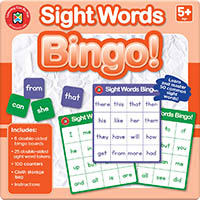 learning can be fun bingo cards sight words