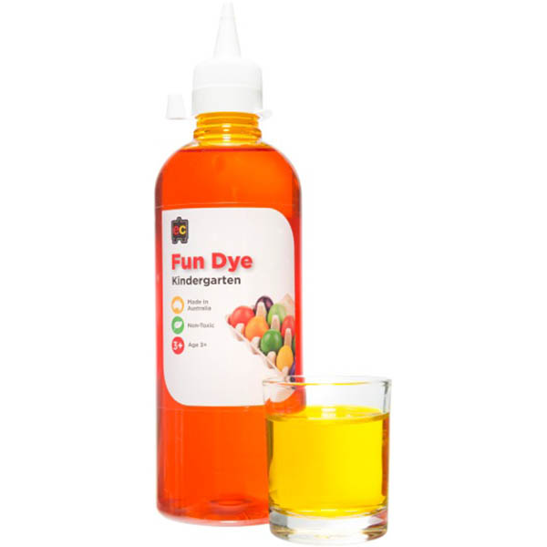 Image for EDUCATIONAL COLOURS KINDERGARTEN FUN DYE 500ML BRILLIANT YELLOW from Mitronics Corporation