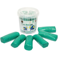 educational colours fun dough 900g green