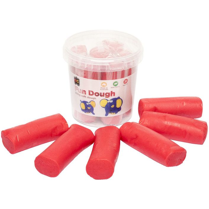 Image for EDUCATIONAL COLOURS FUN DOUGH 900G RED from Mercury Business Supplies