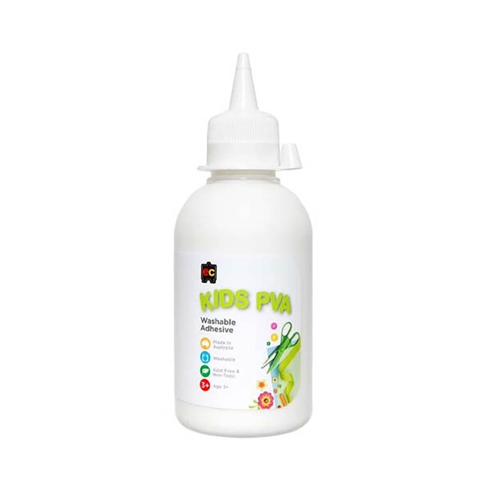 Image for EDUCATIONAL COLOURS PVA GLUE FOR KIDS 250 ML from Office Heaven