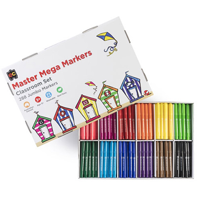 Image for EDUCATIONAL COLOURS MASTER MEGA MARKERS BOX 288 from That Office Place PICTON
