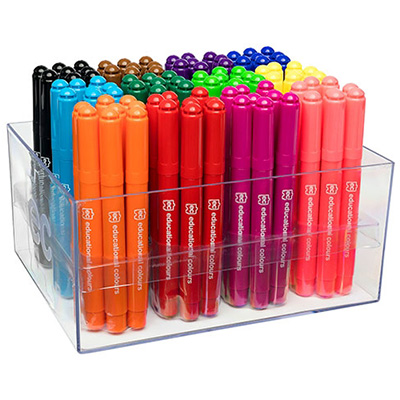 Image for EDUCATIONAL COLOURS MASTER MEGA MARKERS CRATE 96 from Office Heaven
