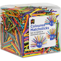 educational colours matchstix assorted classpack 2000