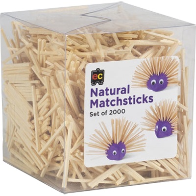 Image for EDUCATIONAL COLOURS MATCHSTICKS NATURAL BOX 2000 from Clipboard Stationers & Art Supplies