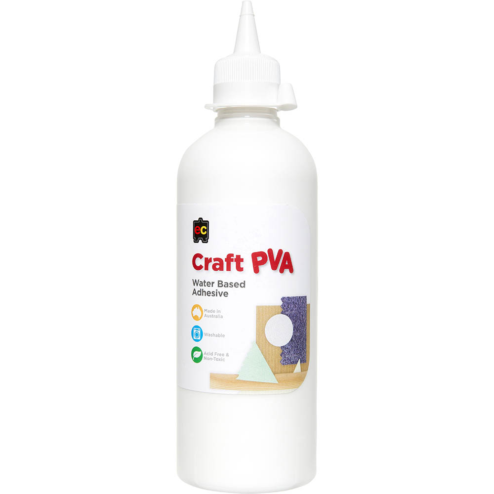 Image for EDUCATIONAL COLOURS CRAFT PVA GLUE 500ML from That Office Place PICTON