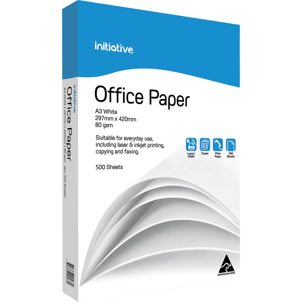 INITIATIVE A3 CARBON NEUTRAL COPY PAPER 80GSM WHITE 500 SHEETS |  | 7019338i
