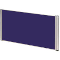 sylex e-screen flat desk screen 1200 x 500mm blue