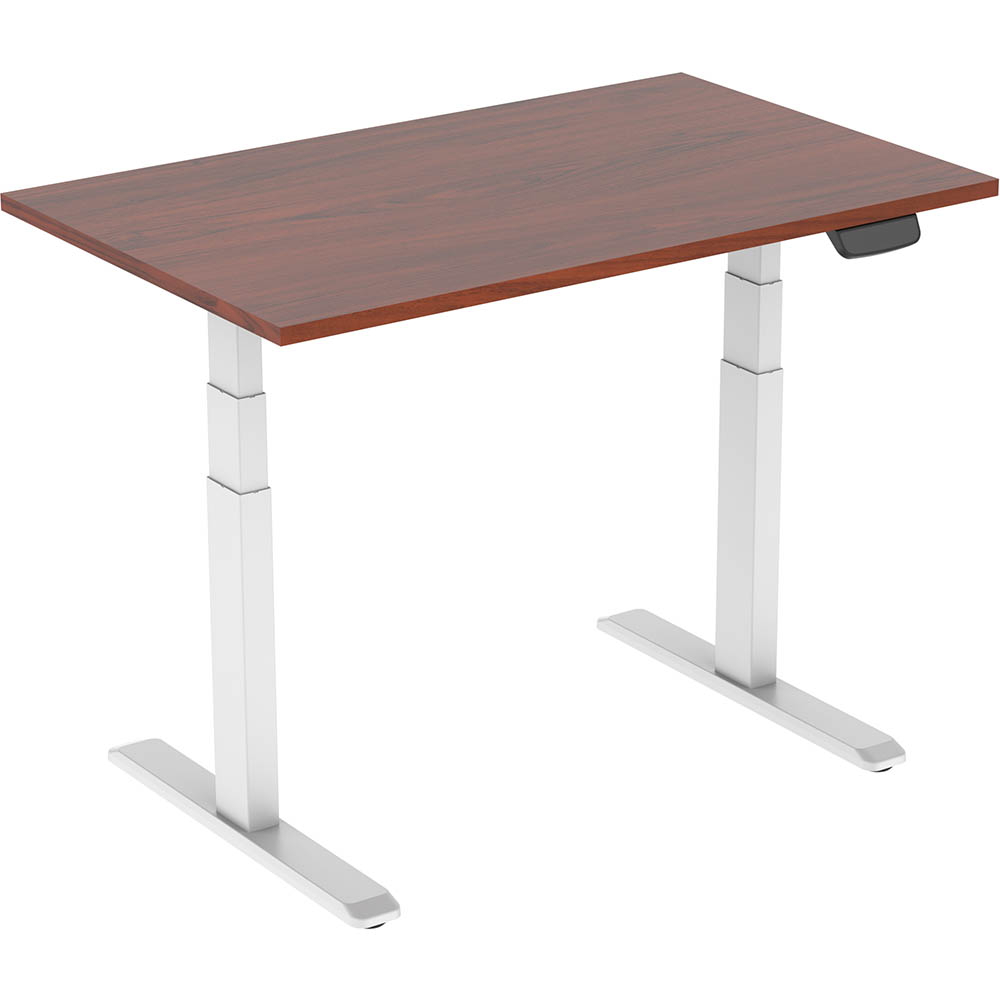 Image for ERGOVIDA EED-623D ELECTRIC SIT-STAND DESK 1500 X 750MM WHITE/DARK WALNUT from Challenge Office Supplies