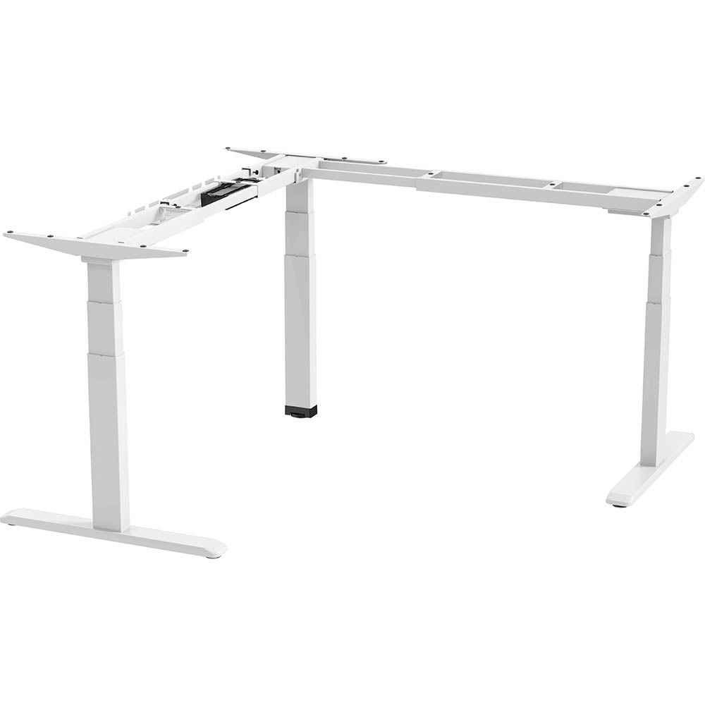 Image for ERGOVIDA EED-633D ELECTRIC SIT-STAND CORNER DESK WHITE FRAME ONLY from Challenge Office Supplies