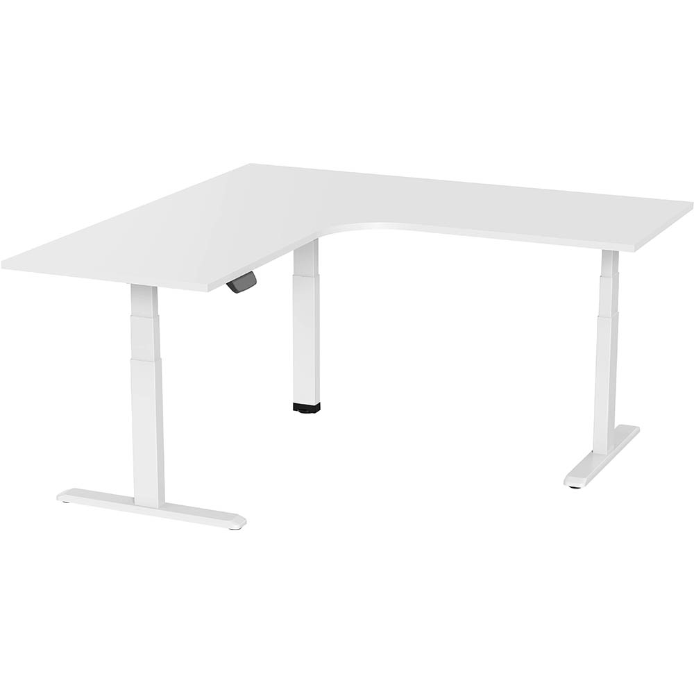 Image for ERGOVIDA EED-633D ELECTRIC SIT-STAND CORNER DESK 1800 X 1800 X 750MM WHITE/WHITE from ONET B2C Store