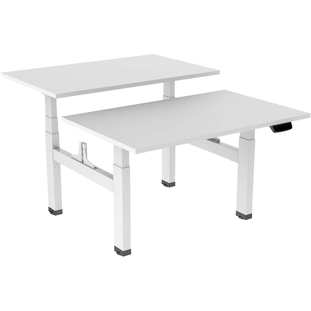 Image for ERGOVIDA EED-643D ELECTRIC BACK TO BACK SIT-STAND DESK 2 PERSON 1800 X 750MM WHITE/WHITE from Mitronics Corporation