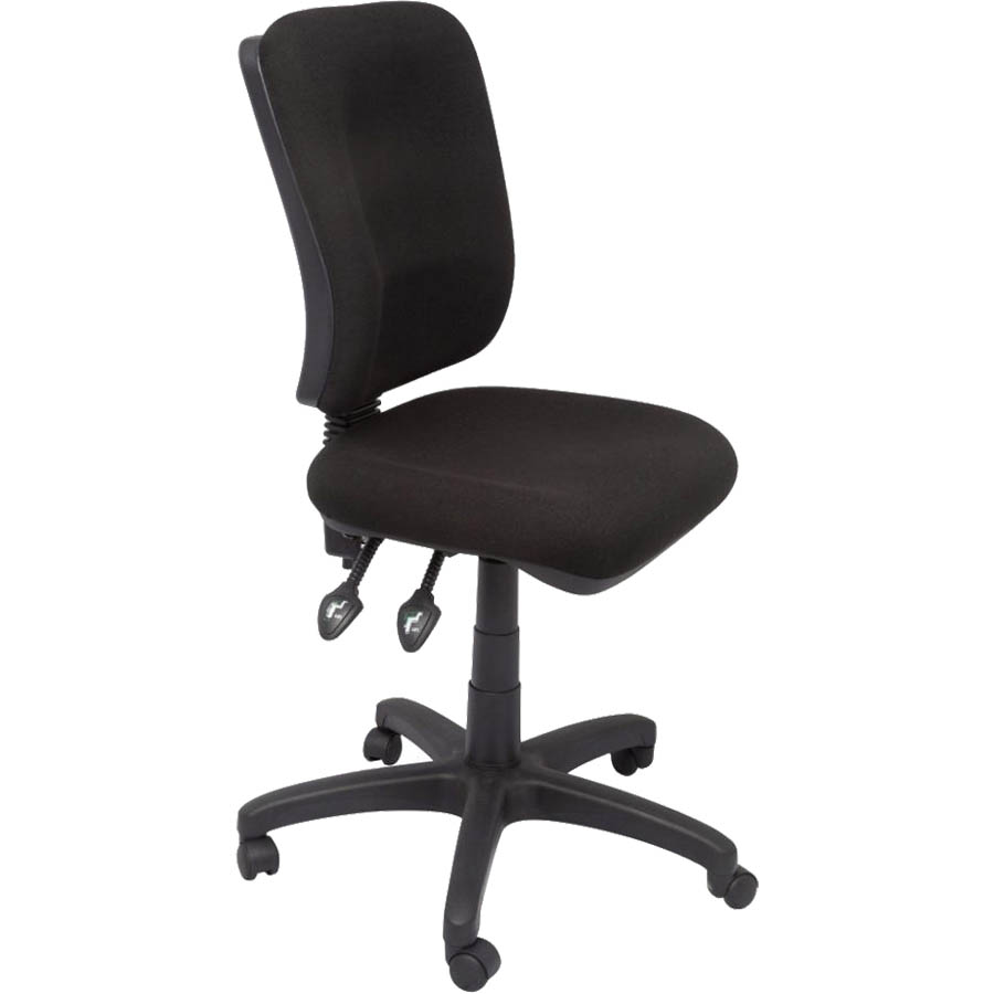 Image for RAPIDLINE EG400 ERGONOMIC TYPIST CHAIR SQUARE BACK SEAT/BACK TILT BLACK from Office Play