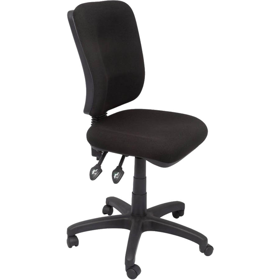 Image for RAPIDLINE EG400 ERGONOMIC TYPIST CHAIR SQUARE BACK SEAT/BACK TILT BLACK from Challenge Office Supplies