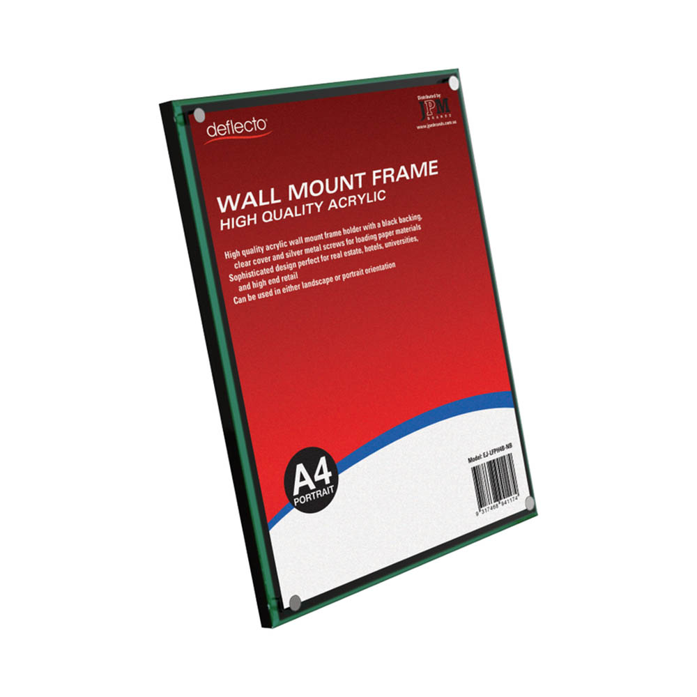 DEFLECTO PREMIUM WALL MOUNT FRAME A4 BLACK |  | 7053649i