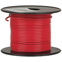light duty hook-up cable rnd 13x0.12mm roll 25m red