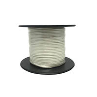 light duty hook-up cable rnd 13x0.12mm roll 25m white