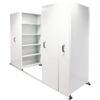 apc ezislide aisle saver 6 bay 5 shelves 3500 x 2175 x 900 x 400mm white