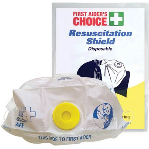 Image for FIRST AIDERS CHOICE RESUSCITATION FACE SHIELD WITH VALVE from SNOWS OFFICE SUPPLIES - Brisbane Family Company