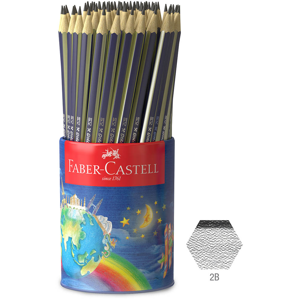 Image for FABER-CASTELL GOLDFABER PENCILS 2B PACK 72 from That Office Place PICTON