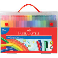 faber-castell connector pens assorted pack 40