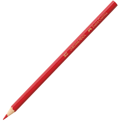 Image for FABER-CASTELL CHECKING PENCIL RED BOX 144 from Office Heaven