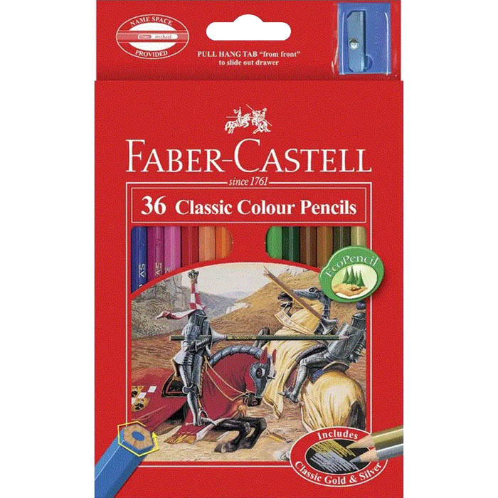 Image for FABER-CASTELL CLASSIC COLOUR PENCILS ASSORTED PACK 36 from That Office Place PICTON