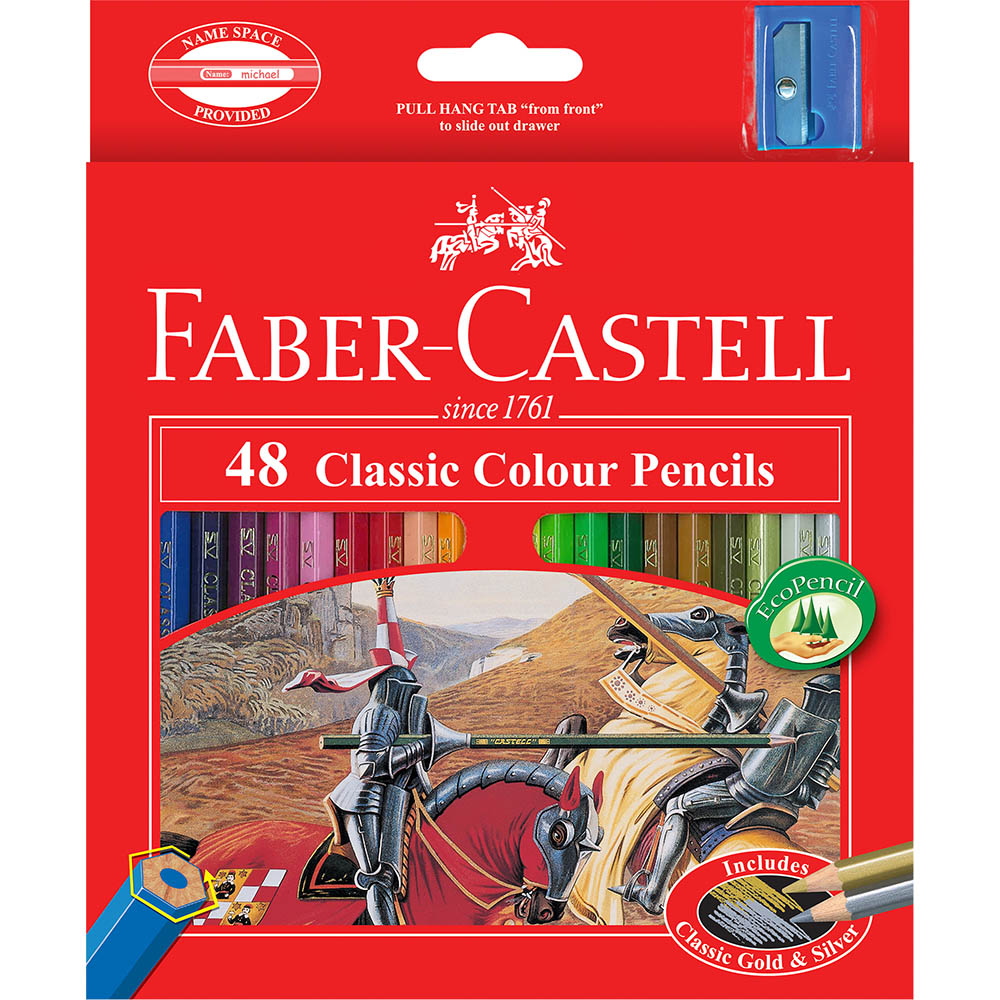 Image for FABER-CASTELL CLASSIC COLOUR PENCILS ASSORTED PACK 48 from Mitronics Corporation