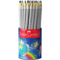 faber-castell grip triangular graphite pencil hb tub 72