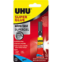 uhu ultra fast supergel super glue 3g