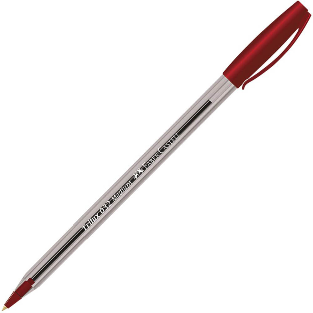 Image for FABER-CASTELL TRILUX BALLPOINT PEN MEDIUM RED from BusinessWorld Computer & Stationery Warehouse