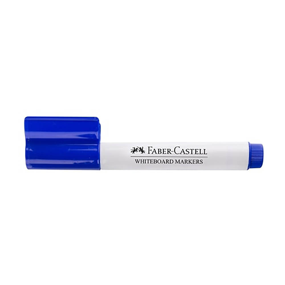 Image for FABER-CASTELL CONNECTOR WHITEBOARD MARKERS BULLET TIP BLUE BOX 10 from Mitronics Corporation