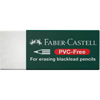 faber-castell pvc-free eraser medium white