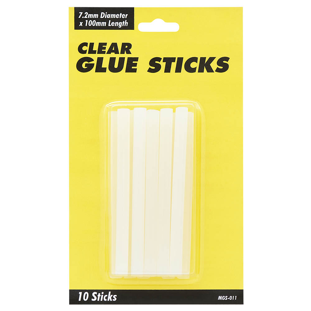 Image for UHU MINI GLUE GUN STICKS 7.2 X 100MM CLEAR PACK 10 from York Stationers