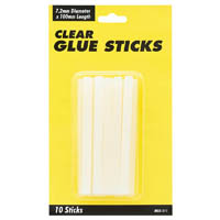 uhu mini glue gun sticks 7.2 x 100mm clear pack 10