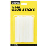 uhu glue gun sticks 11.2 x 100mm clear pack 10