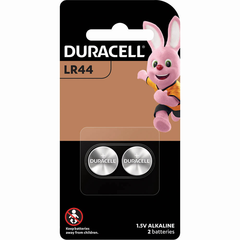 Image for DURACELL A76/LR44 ALKALINE COIN 1.5V BATTERY PACK 2 from Clipboard Stationers & Art Supplies