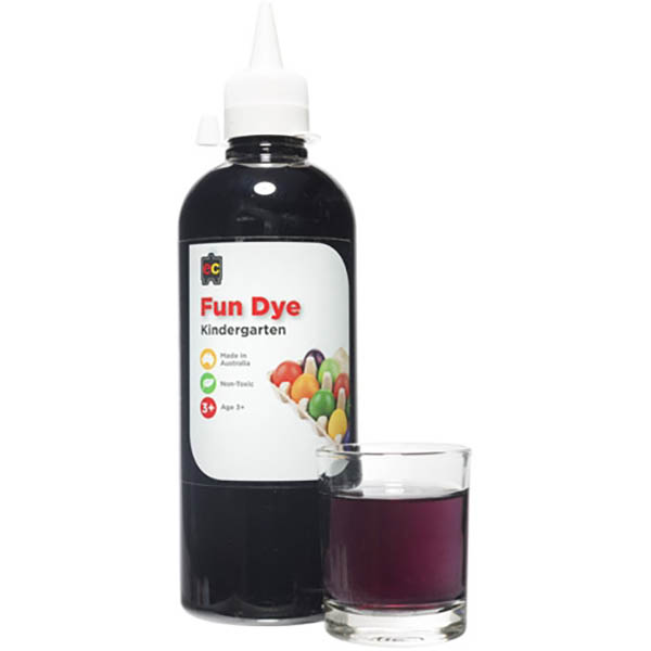 Image for EDUCATIONAL COLOURS KINDERGARTEN FUN DYE 500ML BLACK from That Office Place PICTON