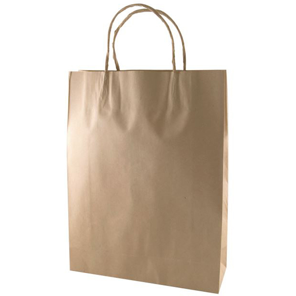 Image for CAPRI KRAFT PAPER CARRY BAG B1 TWIST HANDLE SMALL BROWN PACK 250 from Memo Office and Art