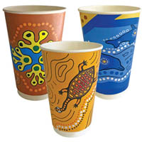 envirochoice keip series indigenous cup double wall 510ml pack 25
